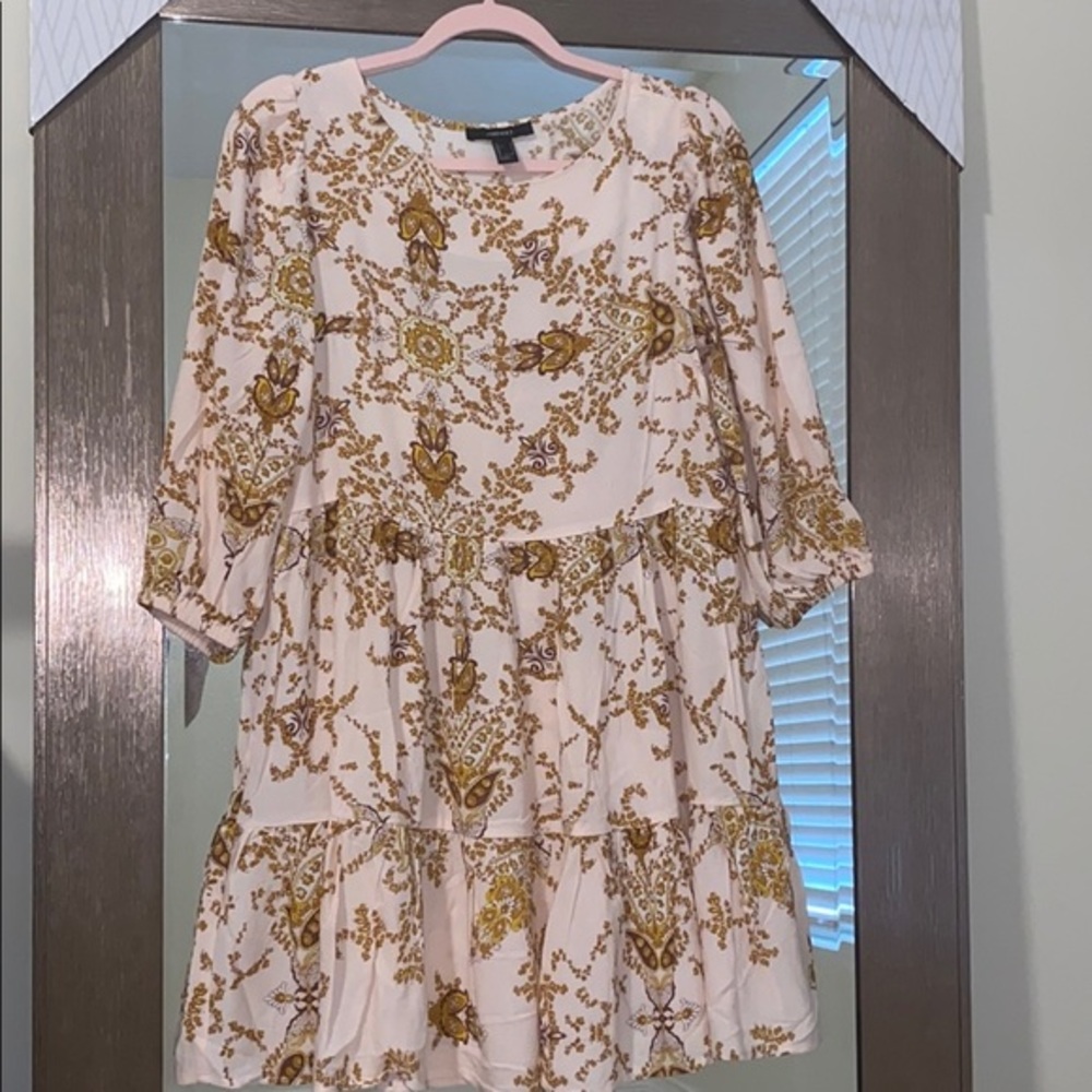 Forever 21 Pink Design Shirt Dress